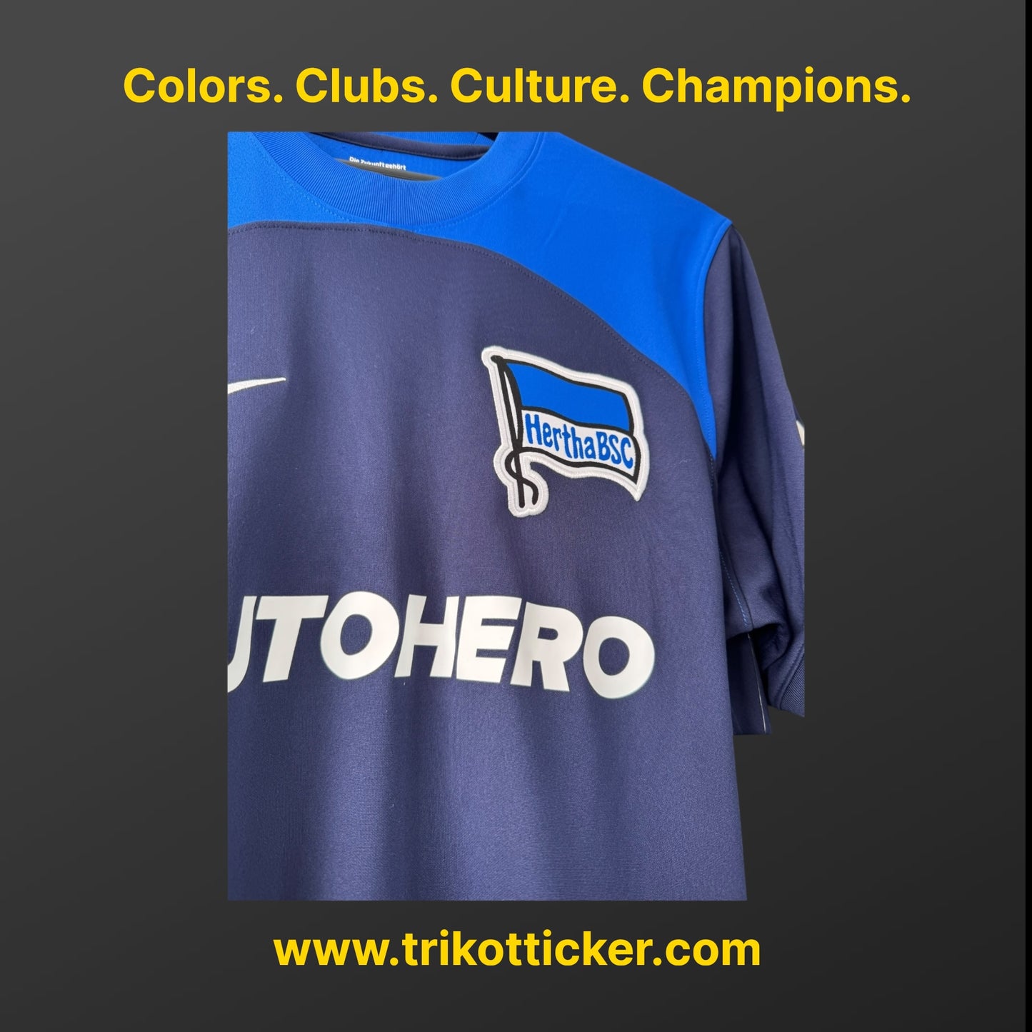 Florian Niederlechner Original Trikot Hertha BSC Berlin 22/23 L Away BNWT Bundesliga Deutschland