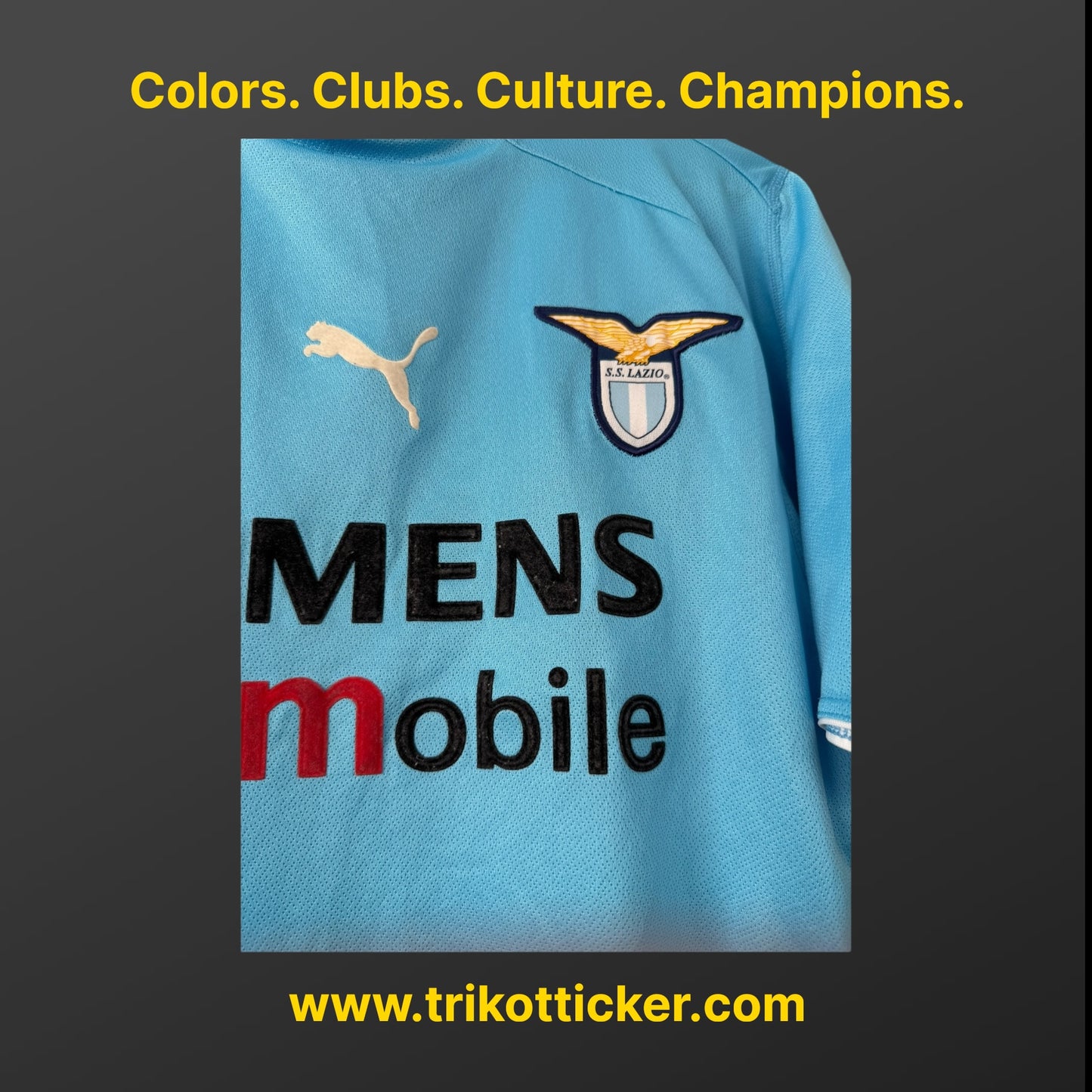 Japp Stam Original Trikot Lazio Rom 02/03 M Home