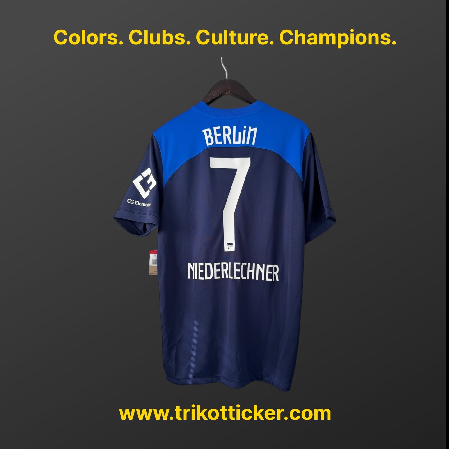 Florian Niederlechner Original Trikot Hertha BSC Berlin 22/23 L Away BNWT Bundesliga Deutschland