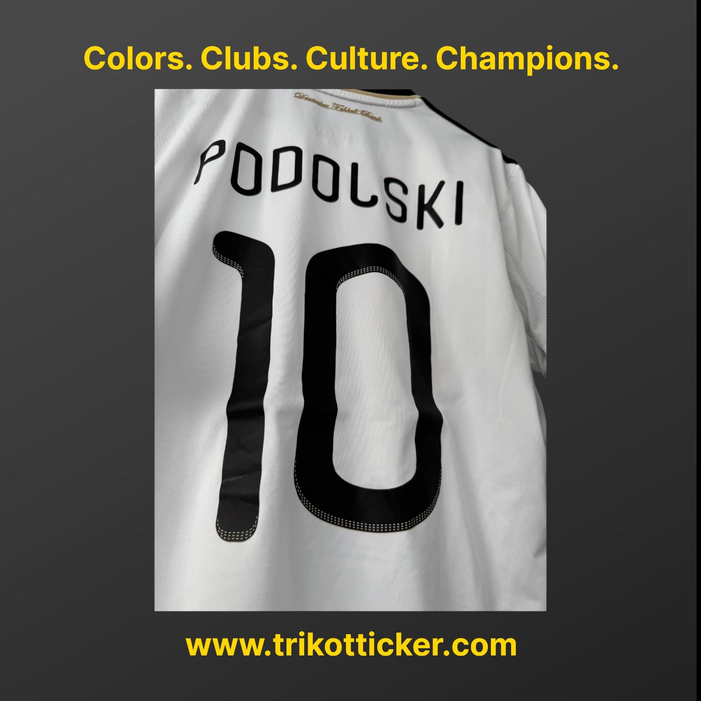 Lukas Podolski Original Trikot DFB 2010 L International Deutschland