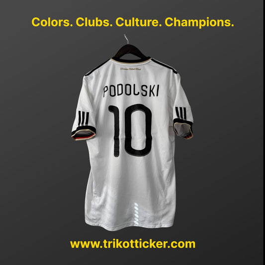 Lukas Podolski Original Trikot DFB 2010 L International Deutschland