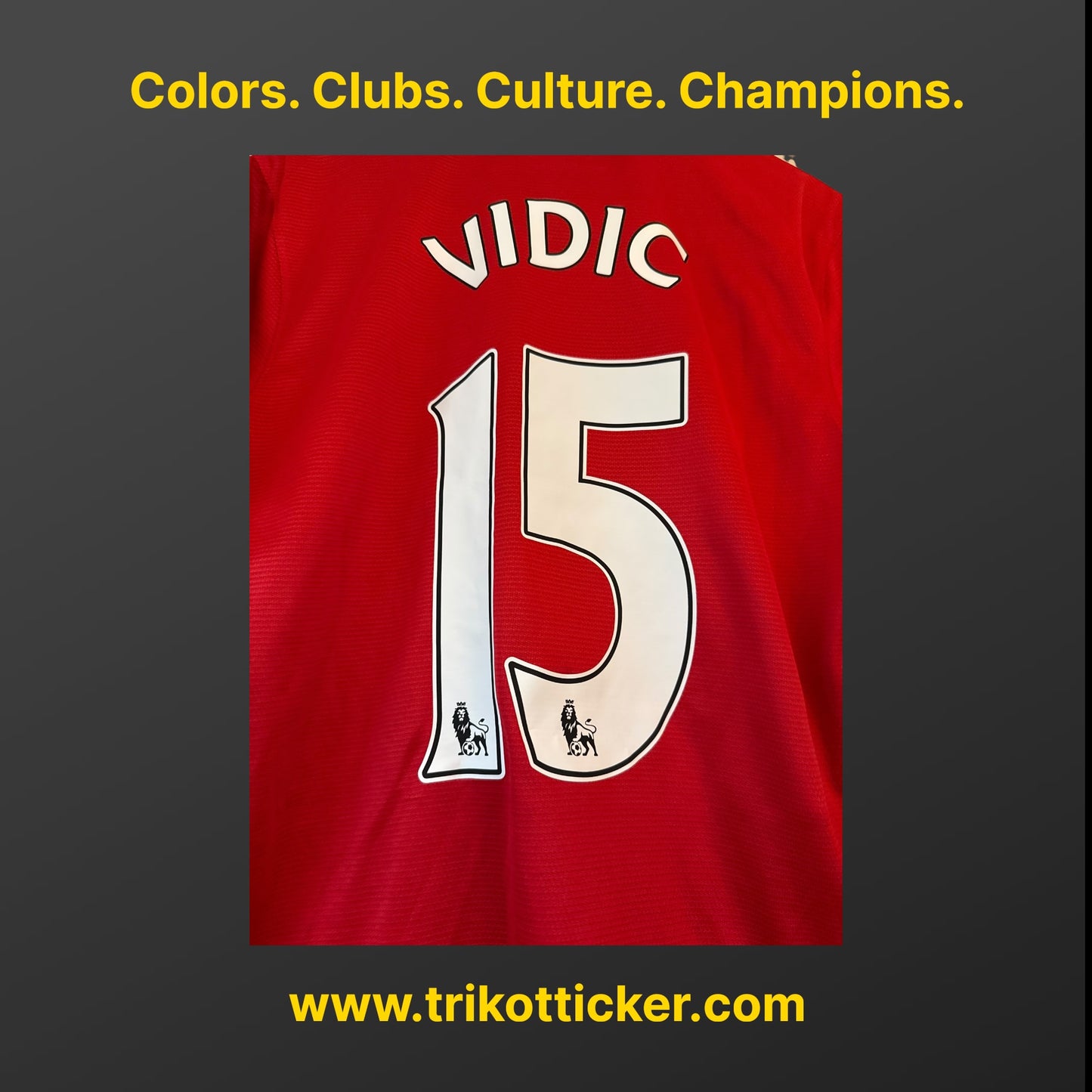 Nemanja Vidic Original Trikot Manchester United FC 13/14 Home M