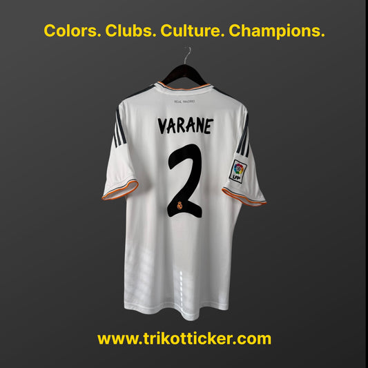 Raphael Varane Original Trikot Real Madrid CF 13/14 L Home Spanien La Liga