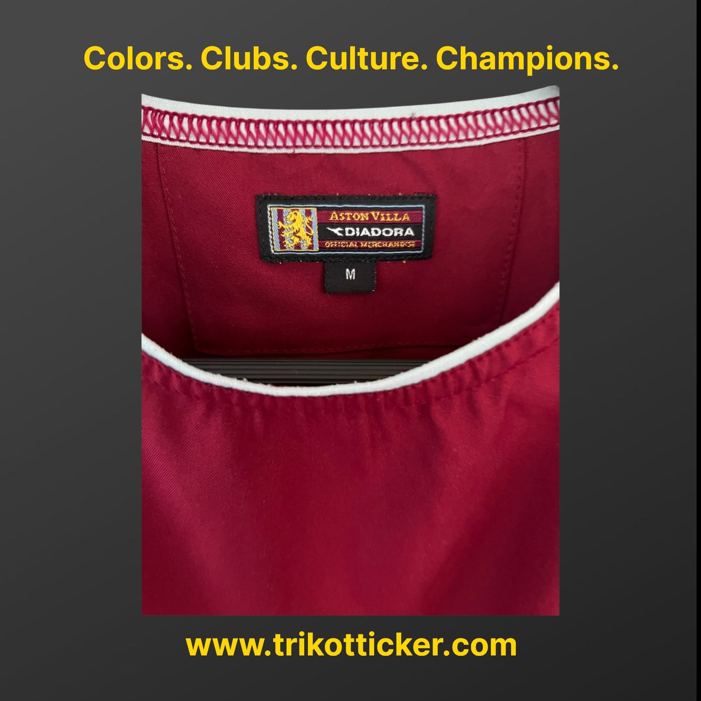 Peter Crouch Original Trikot Aston Villa FC 03/04 M Home England Premier League