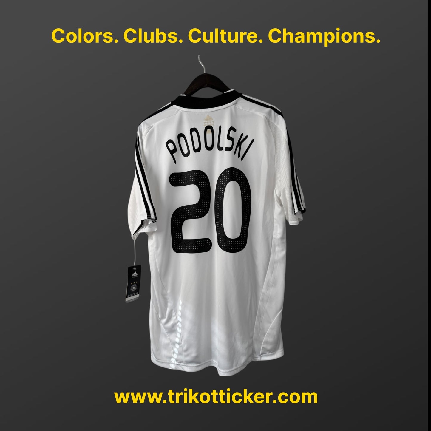 Lukas Podolski Original Trikot DFB 2008 L Home BNWTInternational Deutschland