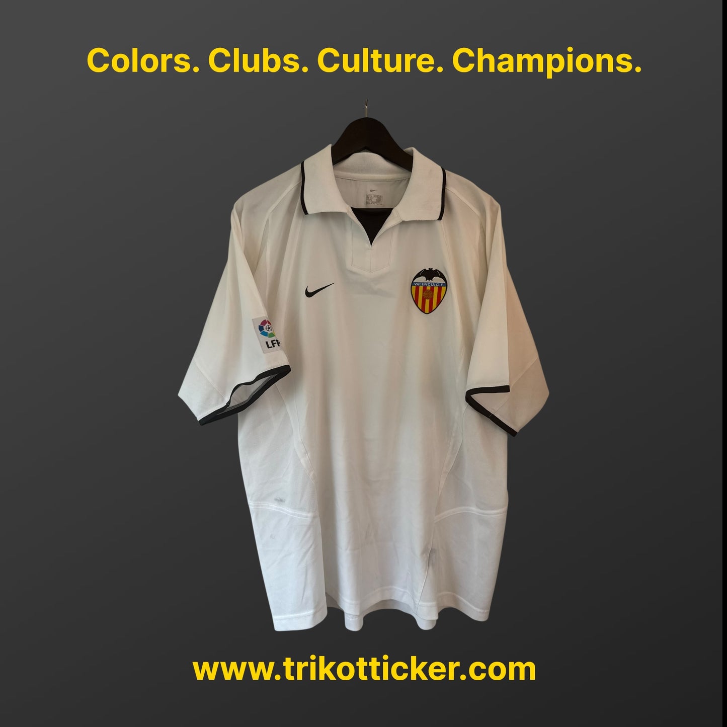 Pablo Aimar Original Trikot Valencia FC 02/03 L Home Spanien La Liga