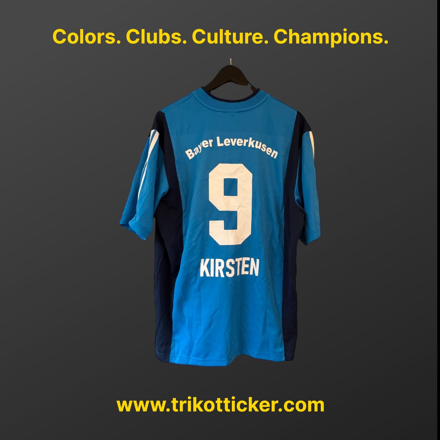 Ulf Kirsten Original Trikot Bayer 04 Leverkusen Away L 01/02