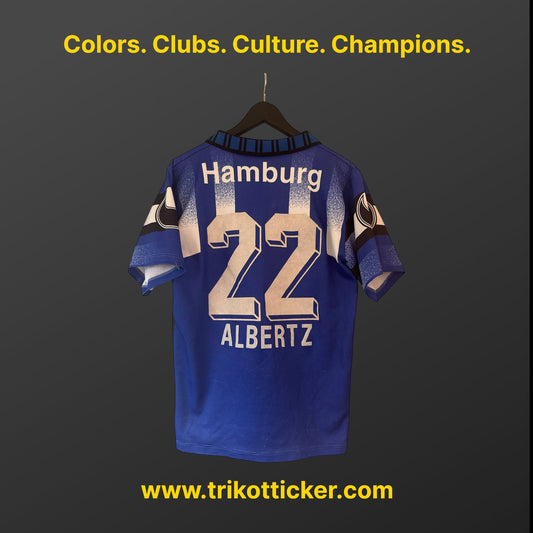 Jörg Albertz Original Trikot Hamburger SV 95/96 M Home Deutschland Bundesliga HSV