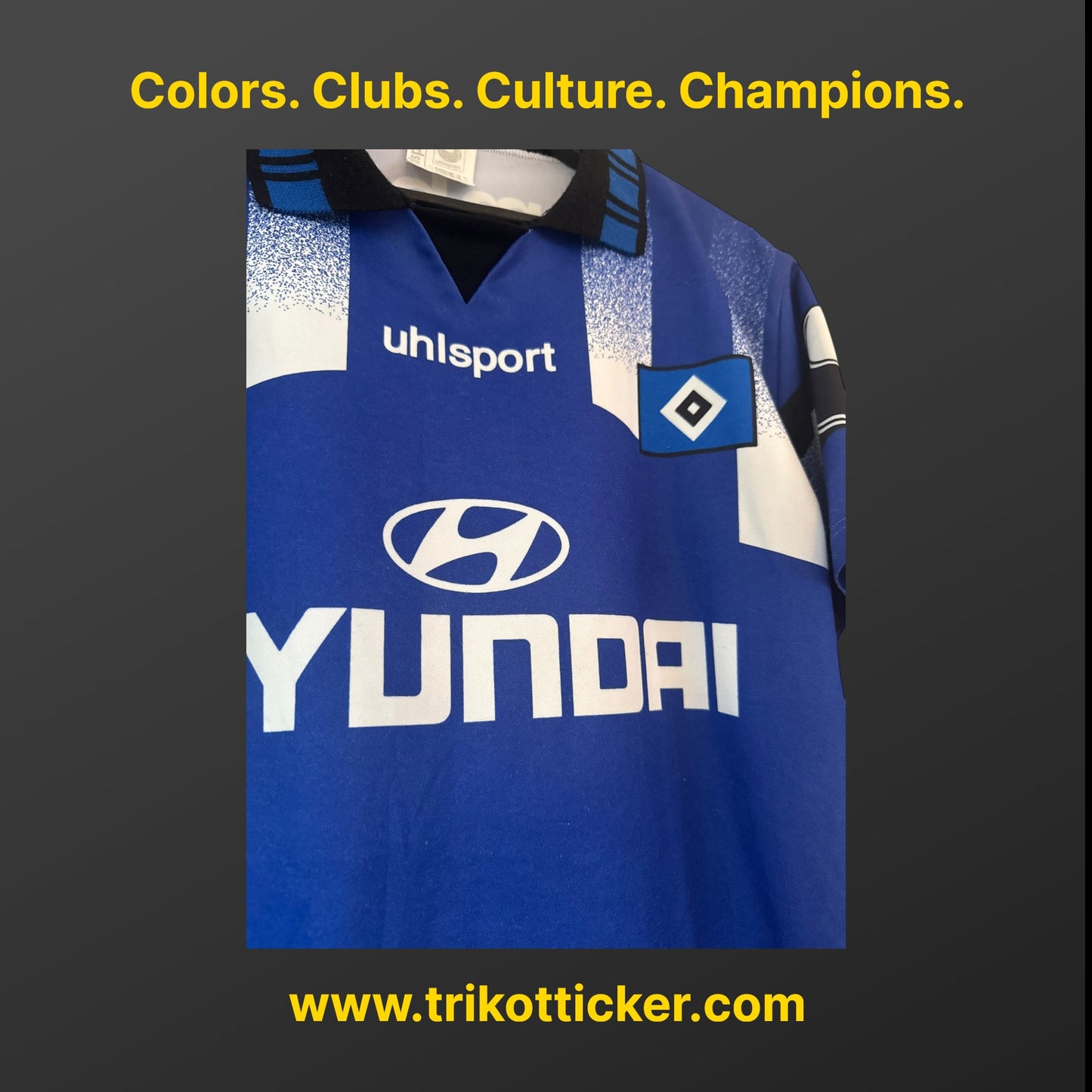 Jörg Albertz Original Trikot Hamburger SV 95/96 M Home Deutschland Bundesliga HSV