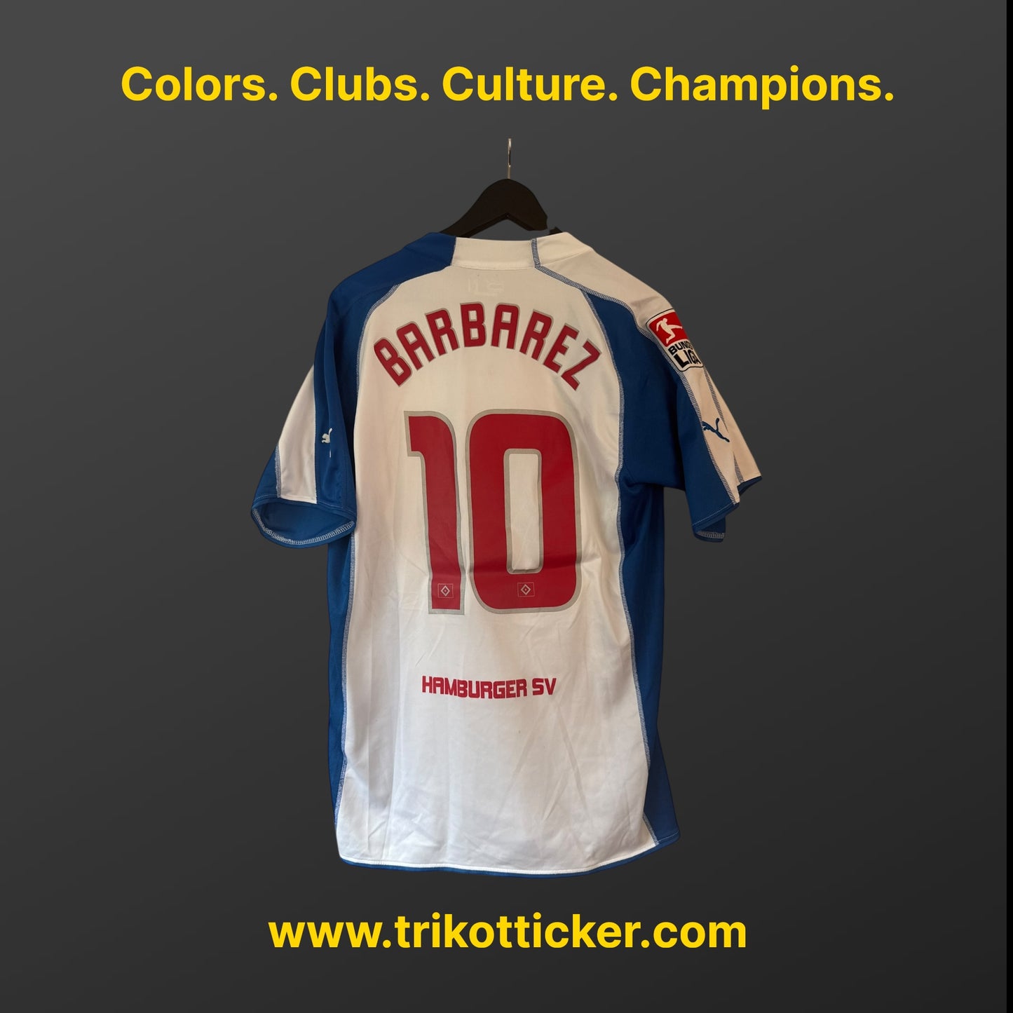 Sergej Barbarez Original Trikot Hamburger SV 04/05 L Home Deutschland HSV
