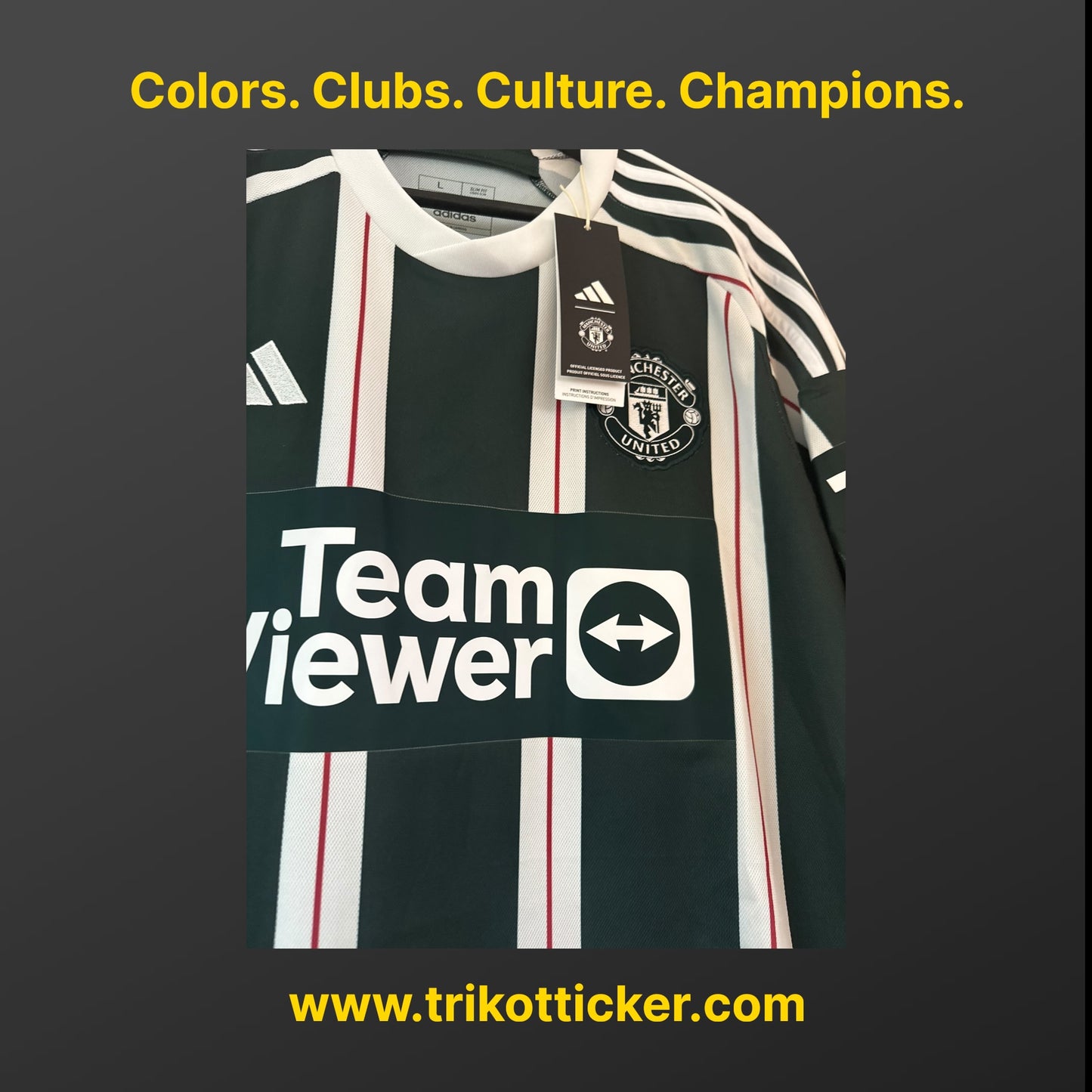 Marcus Rashford Original Trikot Manchester United FC 23/24 L BNWT Away England Premier League