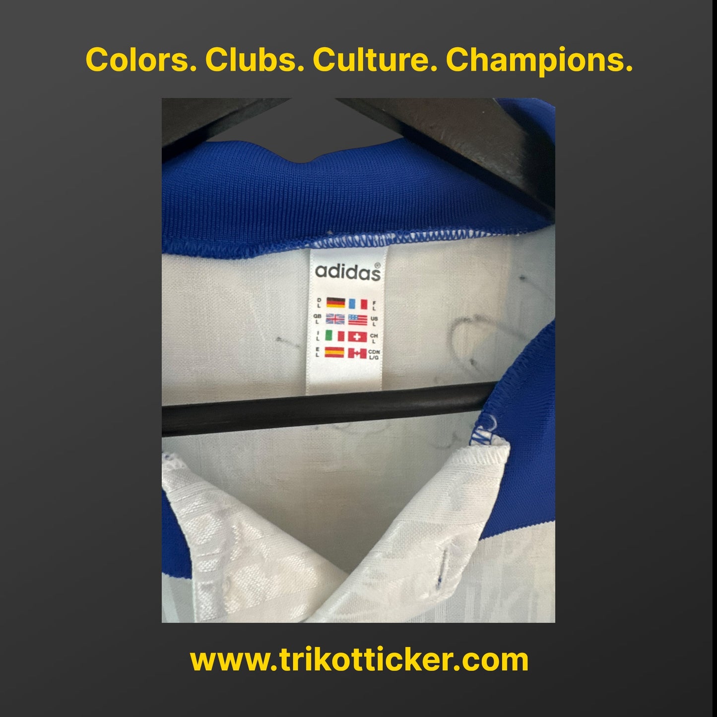 Sean Dundee Original Trikot Karlsruher SC 95/96 L Home Deutschland Bundesliga