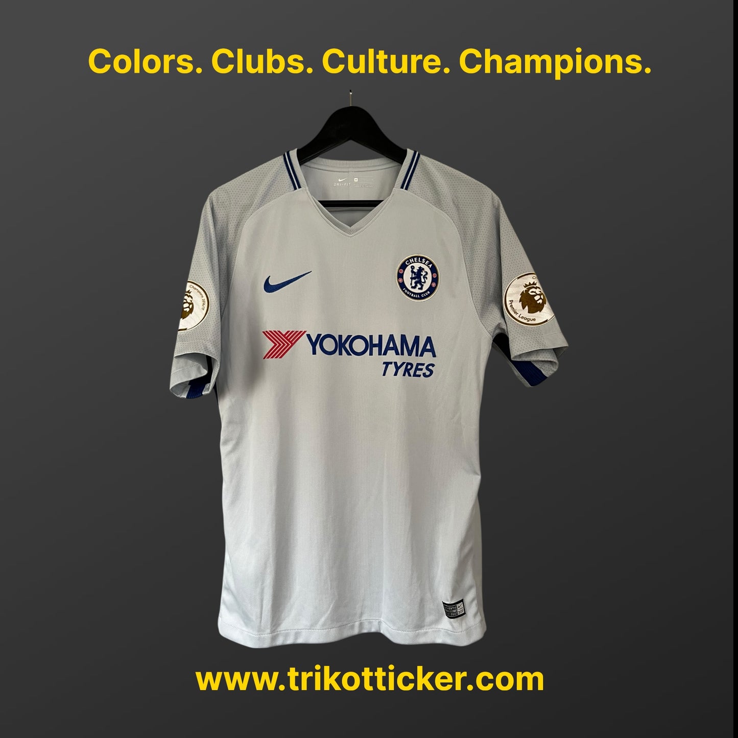 Antonio Rüdiger Original Trikot Chelsea London FC 17/18 M Away England Premier League