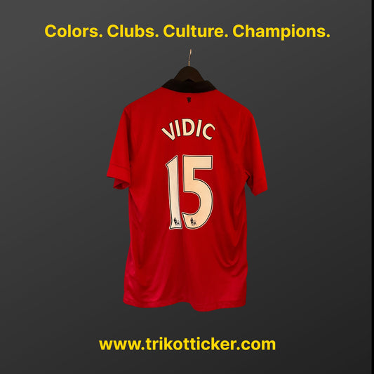 Nemanja Vidic Original Trikot Manchester United FC 13/14 Home M