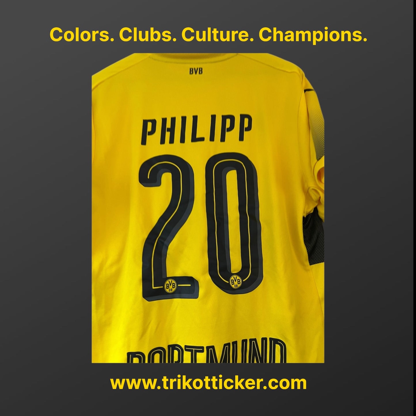 Maximilian Philipp Original Trikot BV Borussia Dortmund 09 17/18 L Home Bundesliga Deutschland