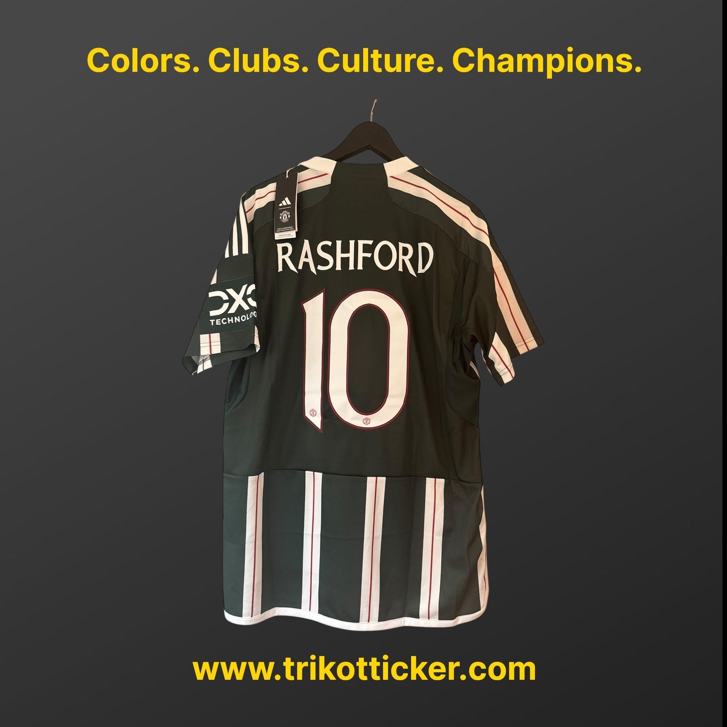 Marcus Rashford Original Trikot Manchester United FC 23/24 L BNWT Away England Premier League