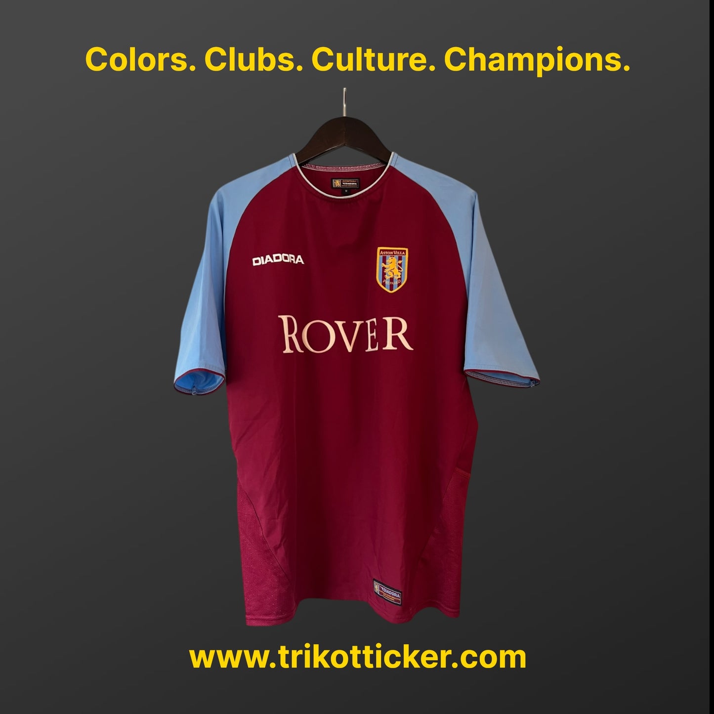 Peter Crouch Original Trikot Aston Villa FC 03/04 M Home England Premier League