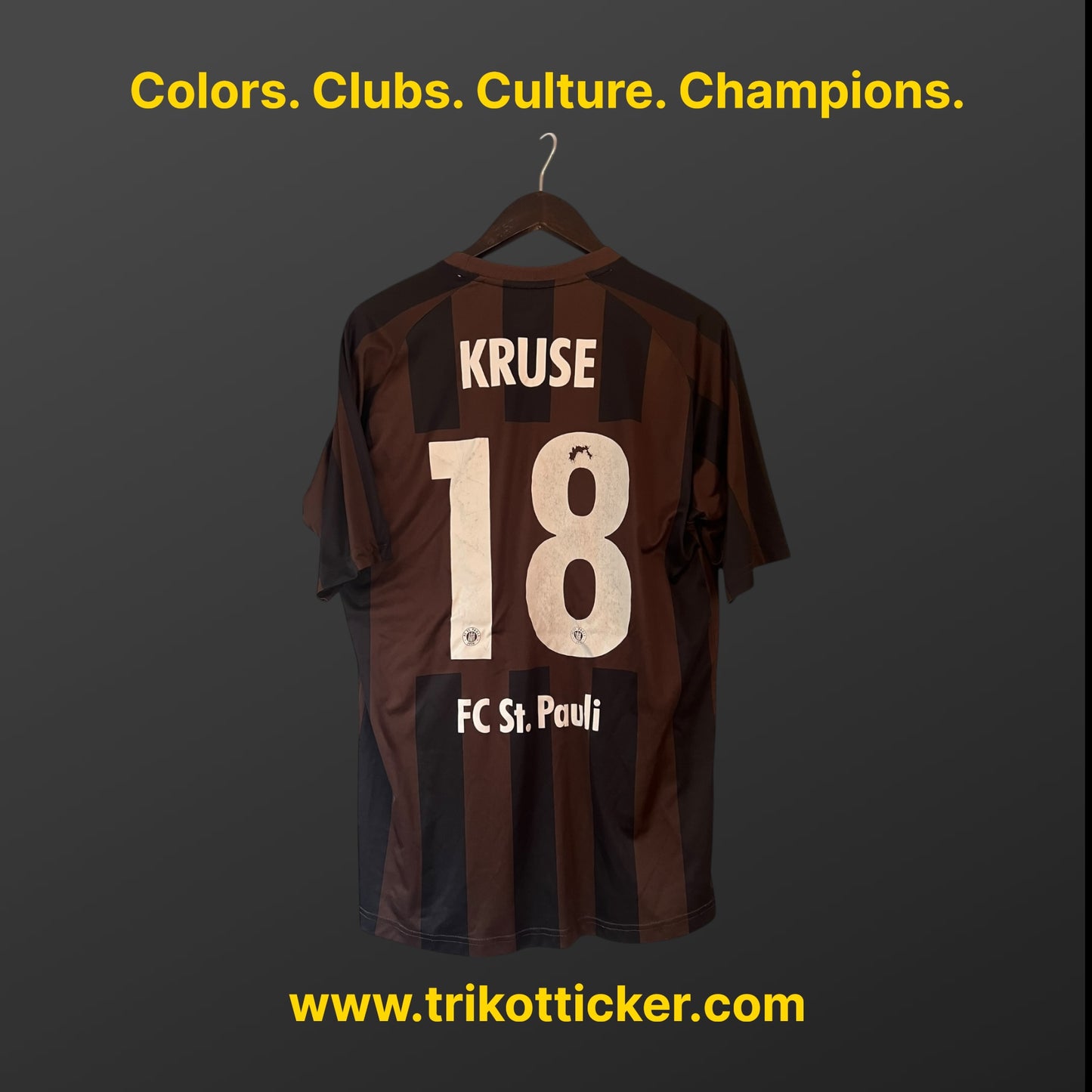 Max Kruse Original Trikot FC St. Pauli 11/12 L Away Deutschland Bundesliga