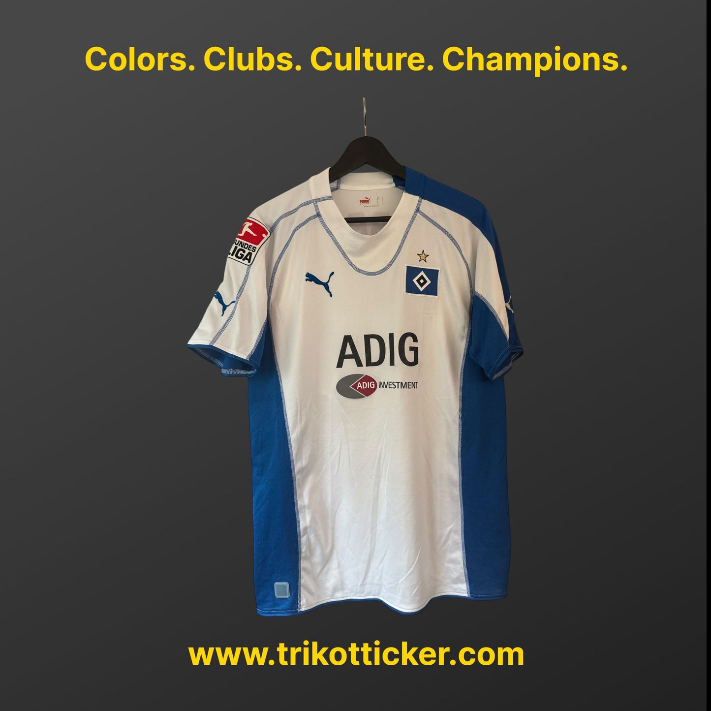 Sergej Barbarez Original Trikot Hamburger SV 04/05 L Home Deutschland HSV