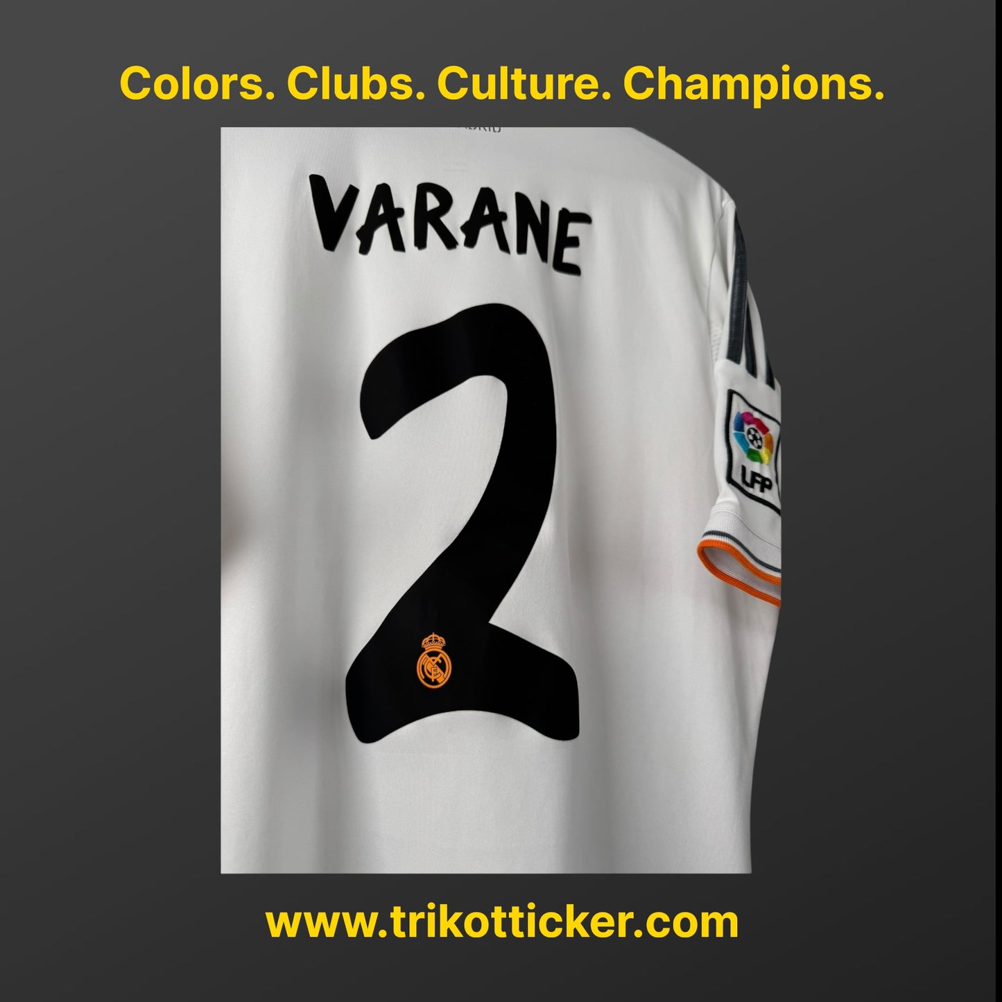 Raphael Varane Original Trikot Real Madrid CF 13/14 L Home Spanien La Liga