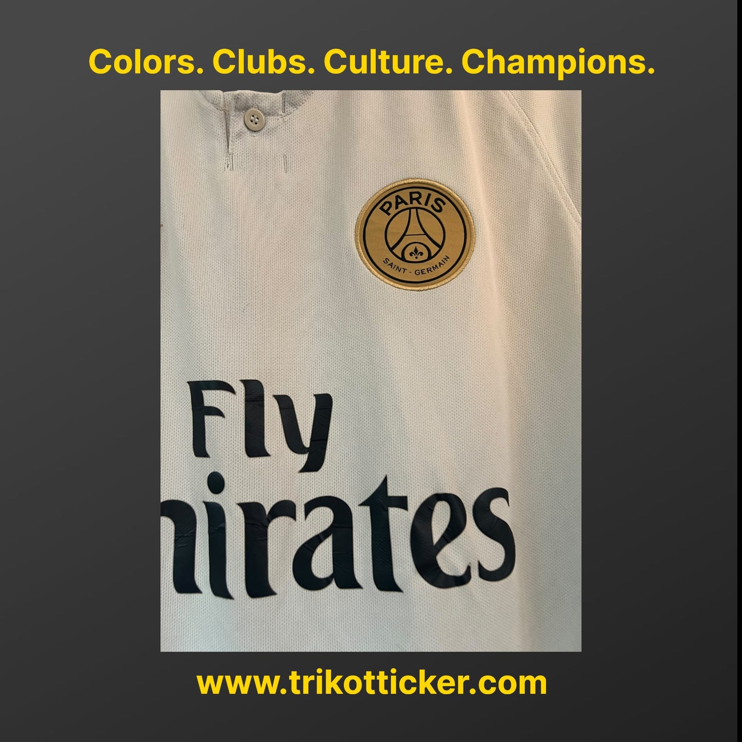 Kylian Mbappe Original Trikot Paris SG 18/19 L Away Frankreich Lique 1