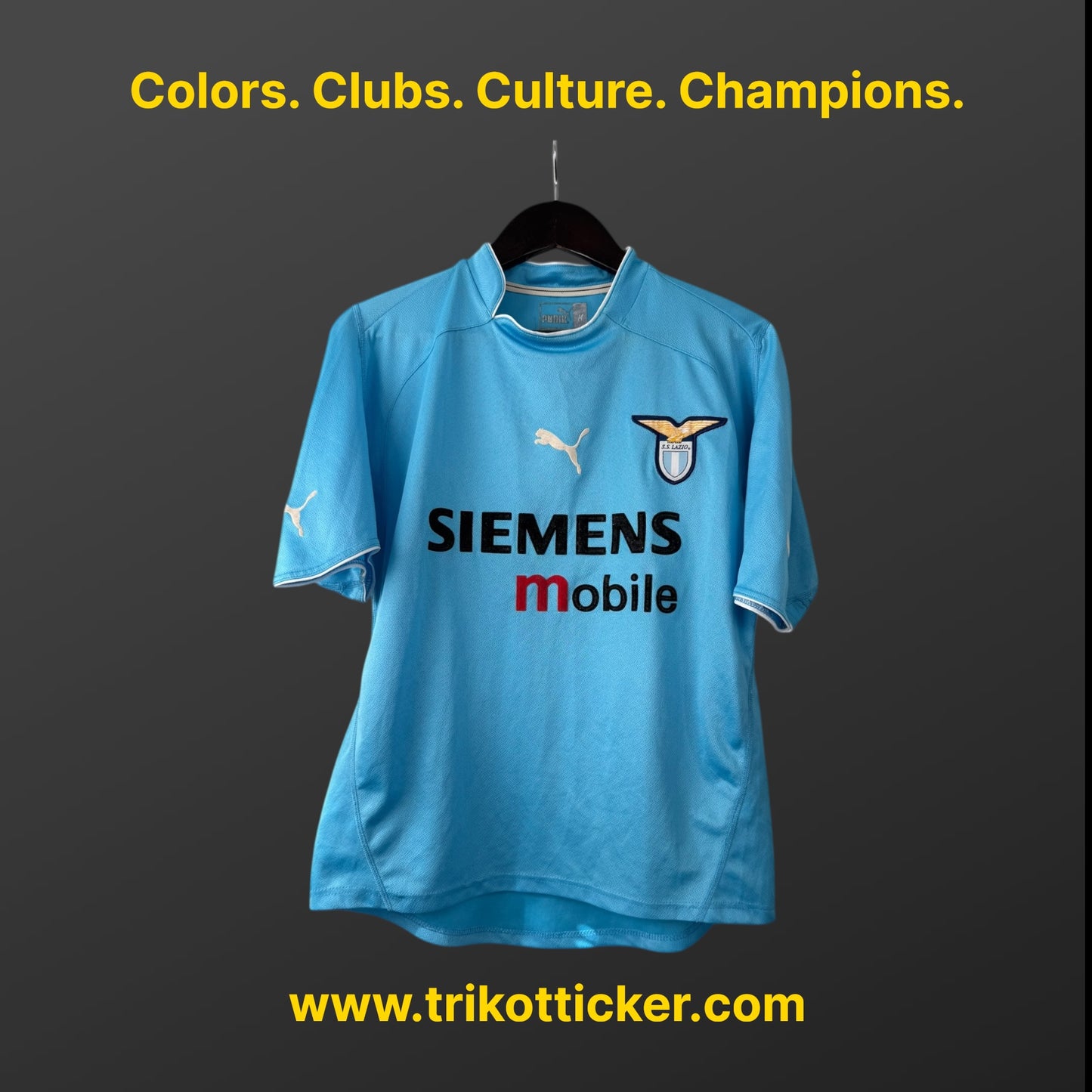 Japp Stam Original Trikot Lazio Rom 02/03 M Home