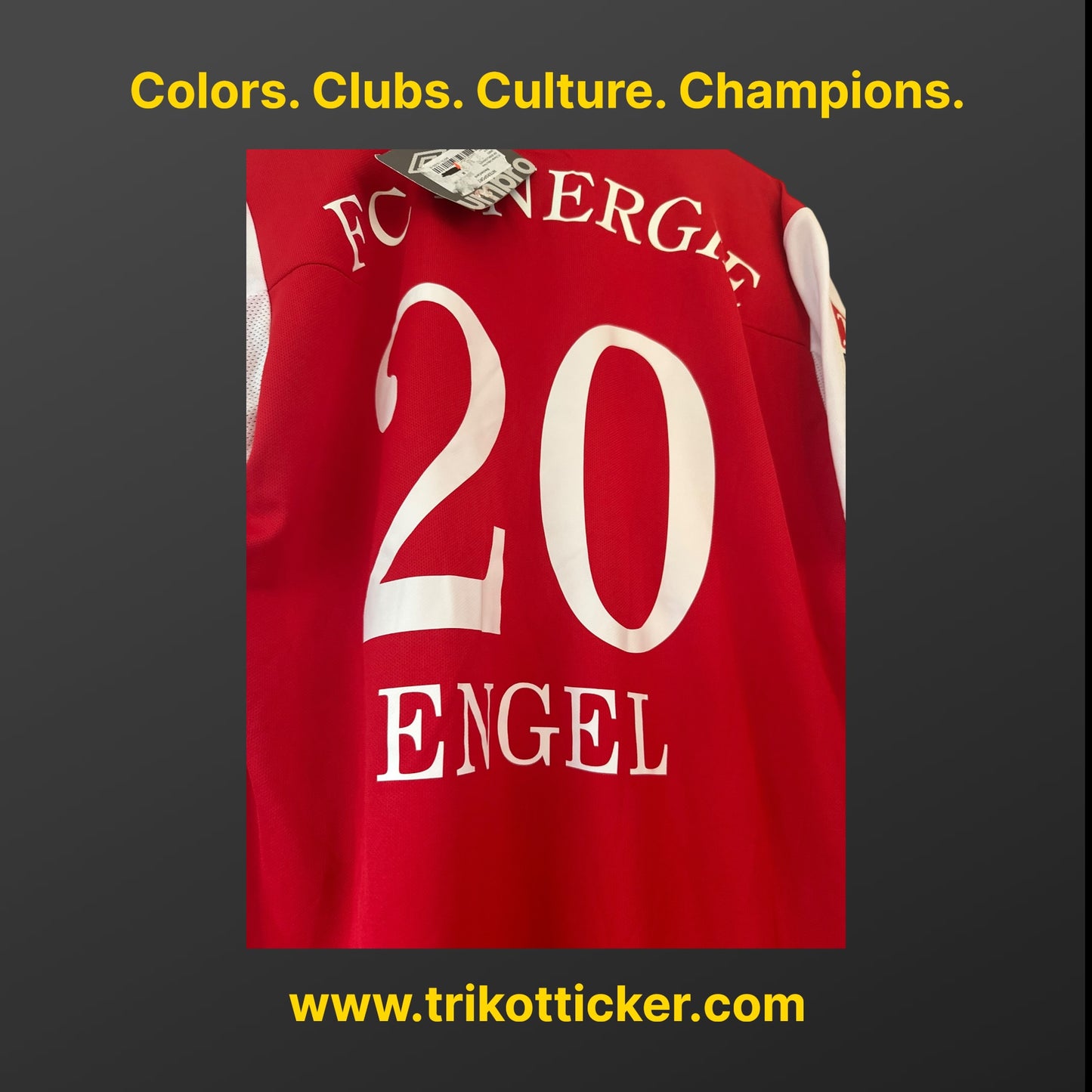 Konstantin Engel Original Trikot FC Energie Cottbus 12/13 M BNWT Home Deutschland Bundesliga
