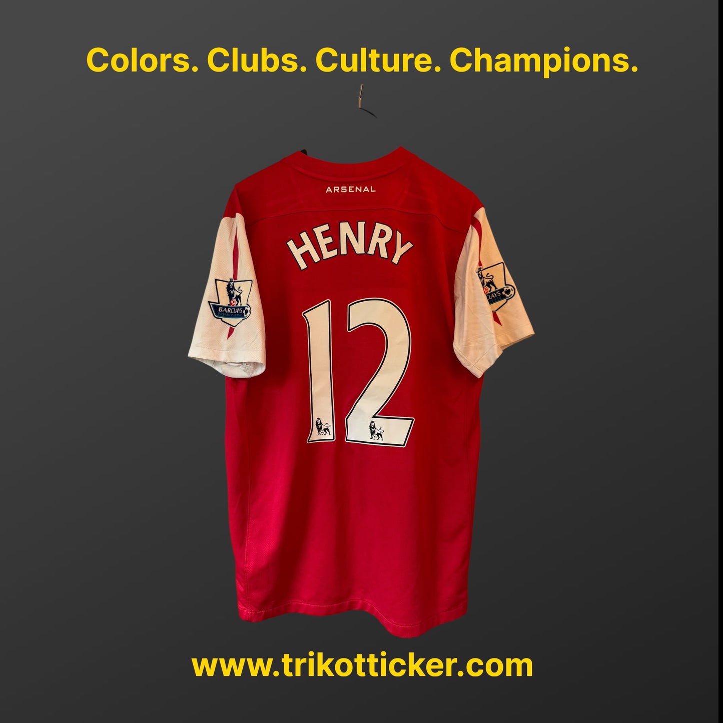 Thierry Henry Original Trikot Arsenal London FC 11/12 L Home England Premier League