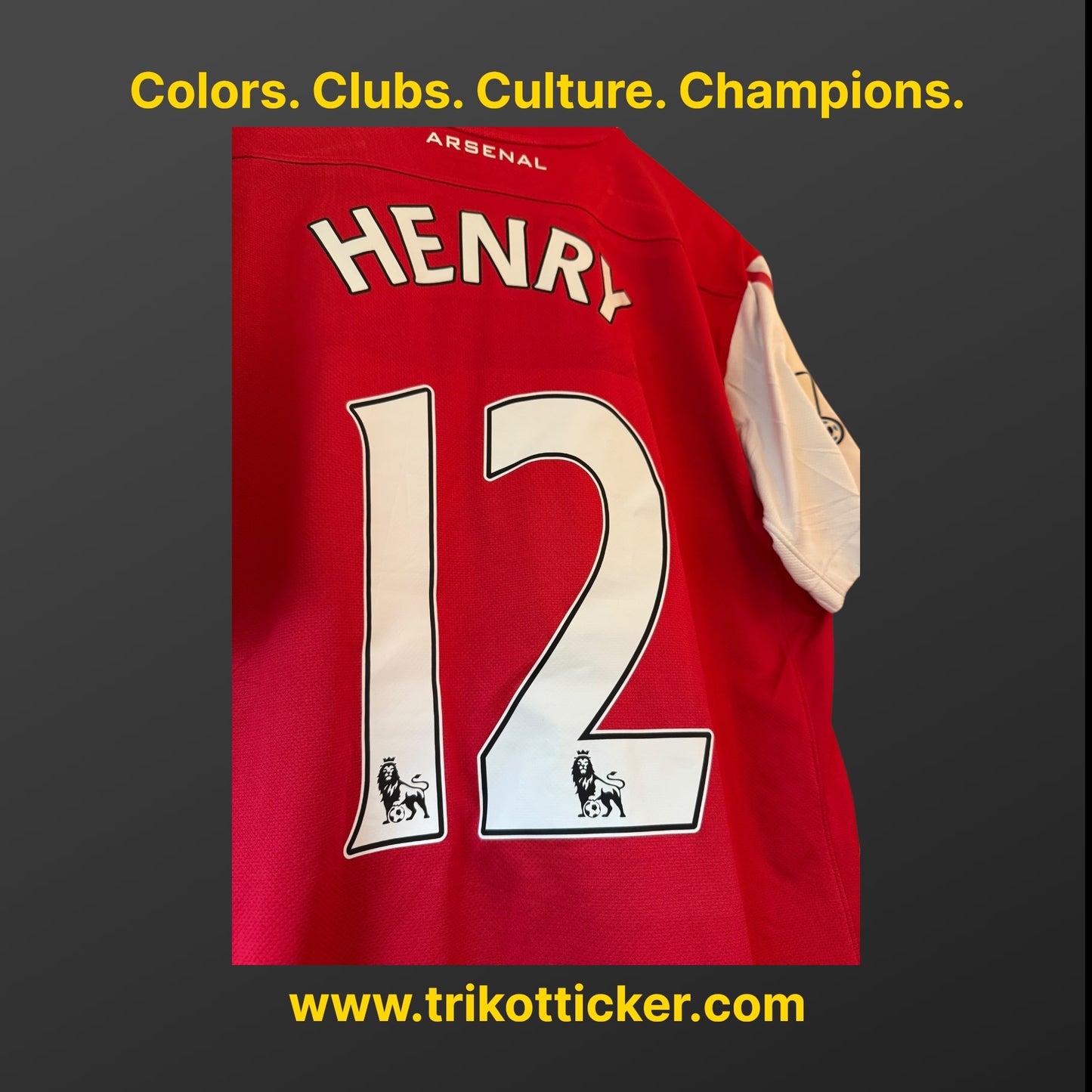 Thierry Henry Original Trikot Arsenal London FC 11/12 L Home England Premier League